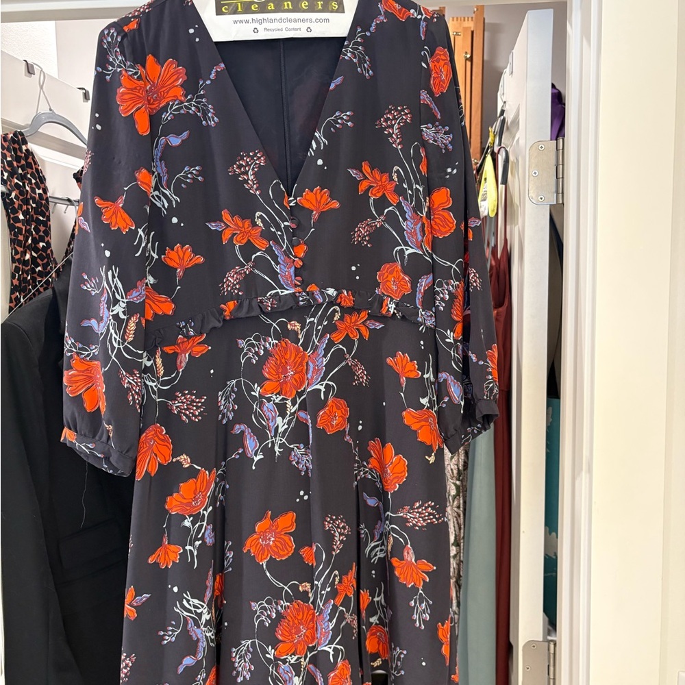 Madewell Floral navy Dress